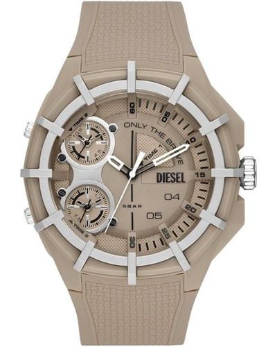 DIESEL Nylon Fashion Analogue Quartz Watch - Metallic