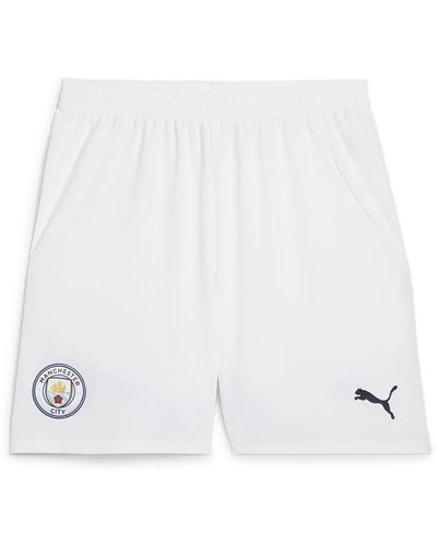 PUMA Manchester City Home Shorts 2024 2025 Adults - White