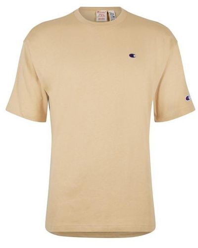 Champion Reverse Weave Box Fit T-shirt - Natural