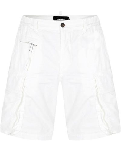 DSquared² Elasticated Shorts - White