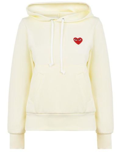 COMME DES GARÇONS PLAY Small Heart Pullover Hoodie - White