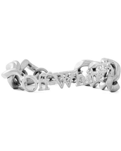 Off-White c/o Virgil Abloh Logo Chain Bracelet - White