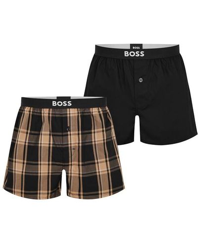 Hugo boss best sale woven boxer shorts