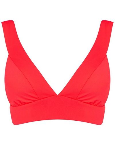 Seafolly Banded Bra - Red