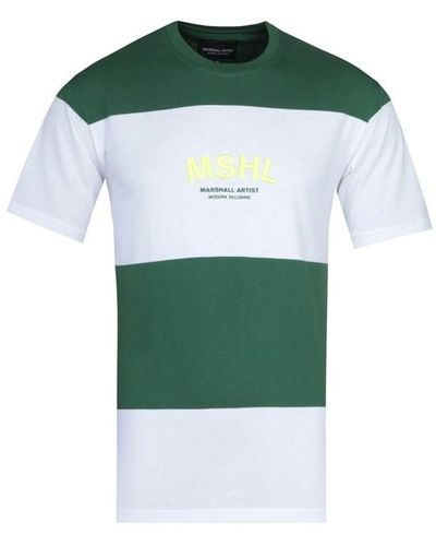 Marshall Artist Mercer Striped T-shirt - Green