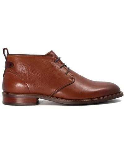 Dune Dune Marching Leather Shoe - Brown