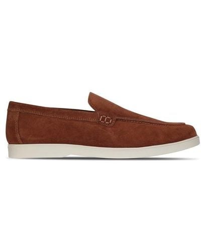 Fabric Suede Loafer Sn99 - Brown