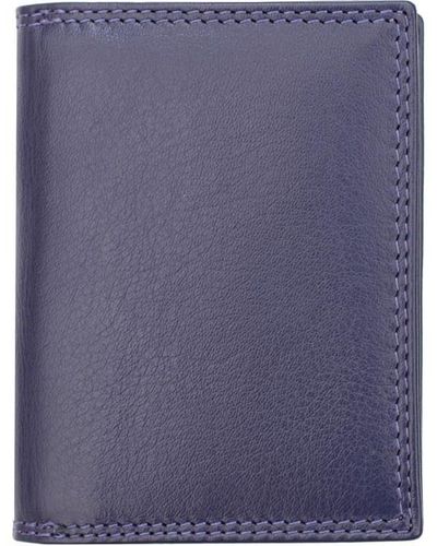 Primehide London Collection Leather Card Holder - Purple