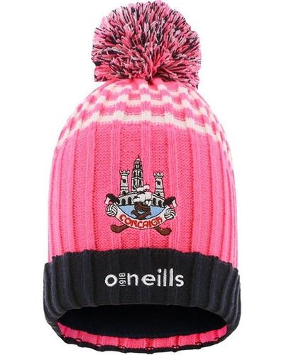 O'neill Sportswear Cork Peak 83 Beanie Hat Ladies - Pink