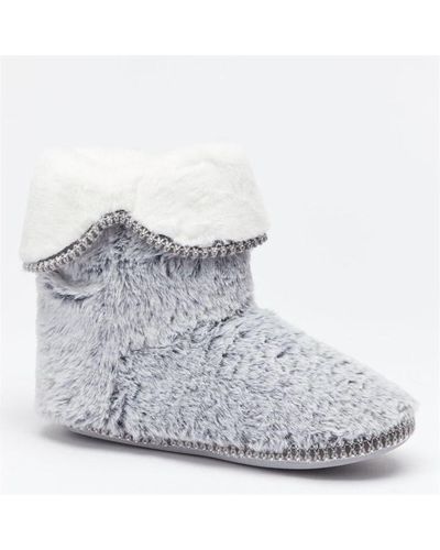 Be You Faux Fur Boot - Blue