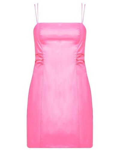 FRAME Tie Back Mini Dress - Pink