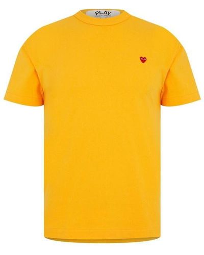 COMME DES GARÇONS PLAY Peeping Heart T-shirt - Yellow