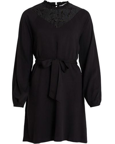 Vila Suvita Lace Short Dress - Black
