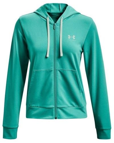 Under Armour Armour Rival Terry Full Zip Hoodie - Green