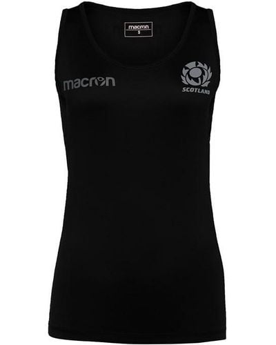 MACRON Scotland Training Vest 6 Nations 2023 2024 - Black