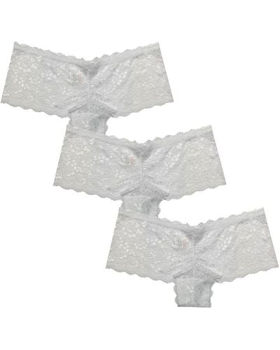 Be You Pack Lace Frenchie Briefs - White