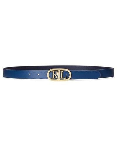 Lauren by Ralph Lauren Lauren Ralph Lauren Oval Reversible Belt - Blue