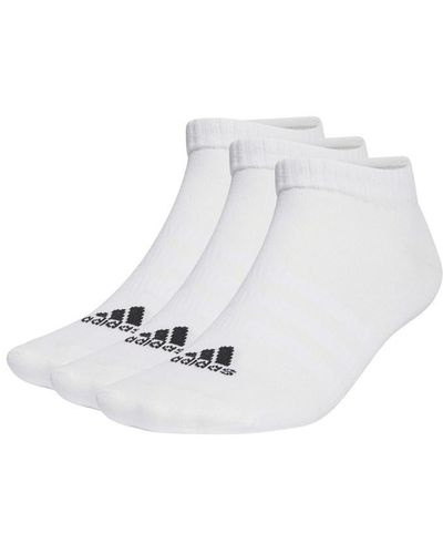 adidas Lightweight Low Cut 3 Pack Socks - White
