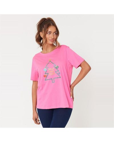 Be You Jolly Vibes T-shirt - Pink