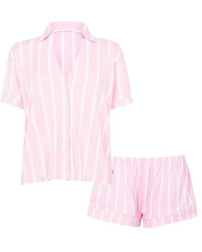 Chelsea Peers Classic Short Sleeve Set - Pink