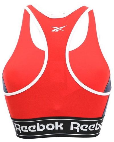 Reebok Logo Bralette Ld99 - Red