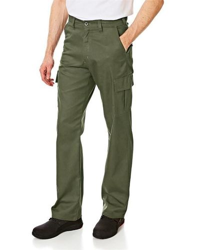 Lee Cooper Workwear Cargo Trousers - Green