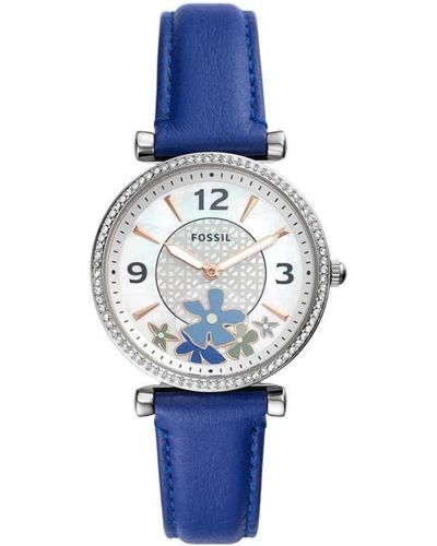 Fossil Stainless Steel Fashion Analogue Quartz Watch - Blue
