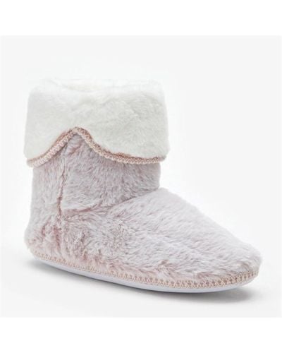 Be You Faux Fur Boot - White