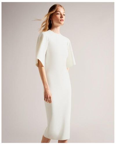 Ted Baker Ted Lounia Dress Ld43 - White