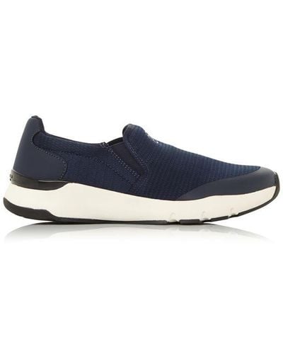 Dune Easy Eclipse Slip On Trainers - Blue