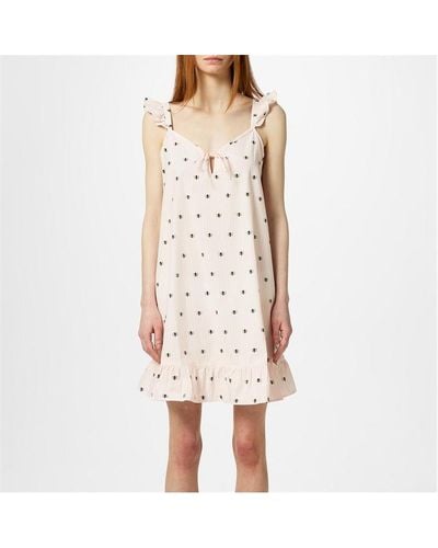 Kate Spade Pure Cotton Bee Print Chemise - Grey