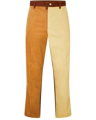 Marni X Carhartt Colour Block Trousers - Yellow
