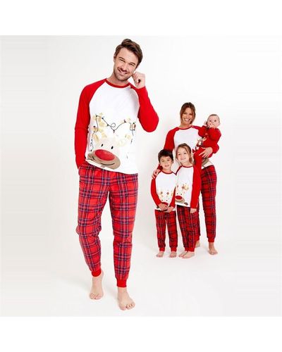 Studio Family Reindeer Pyjama - Red