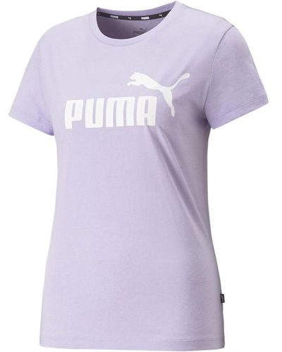PUMA Essential Logo Tee - Purple
