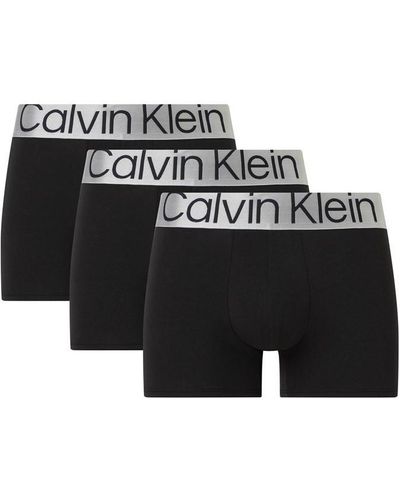 Calvin Klein 3 Pack Steel Boxers - Black