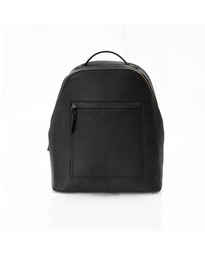 Primehide Rica Leather Ladies Backpack - Black