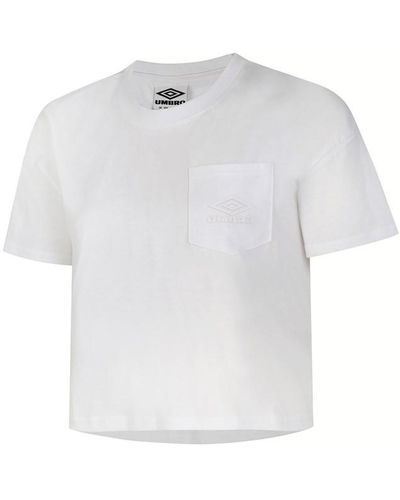Umbro Diamond Crop T-shirt - White