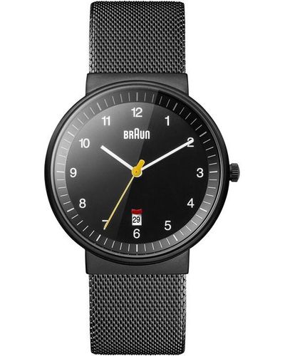Braun Classic Stainless Steel Classic Analogue Watch Bn0032whbkg - Black