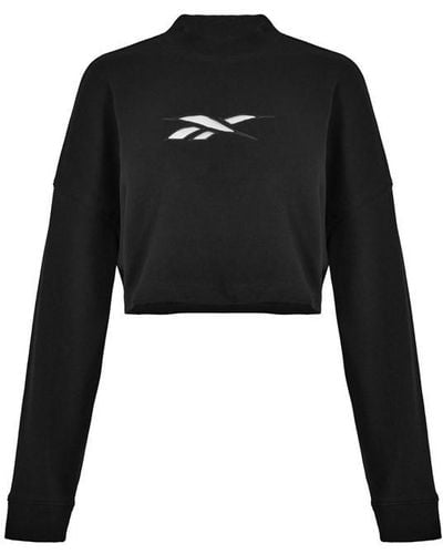 Reebok Cropped Sweatshirt - Black