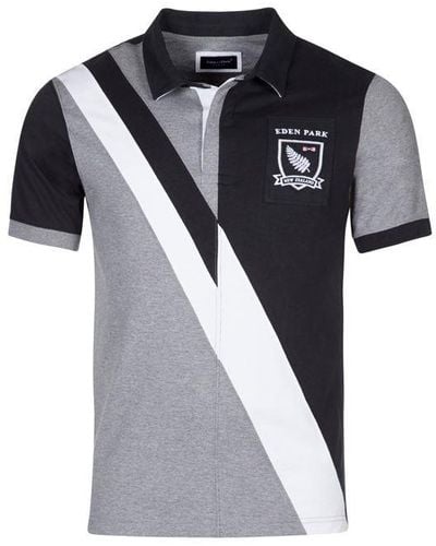 Eden Park Short-sleeved Cotton New Zealand Rugby Shirt - Black