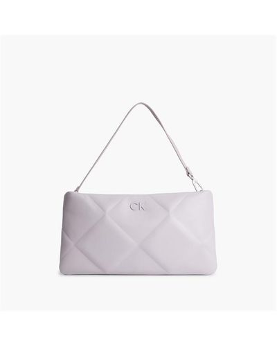 Calvin Klein Quilted Convertible Clutch Bag - Purple