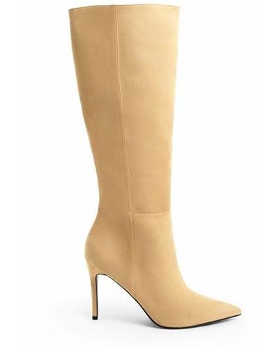 Charles and Keith Cnk Stiletto Boots Ld31 - Natural