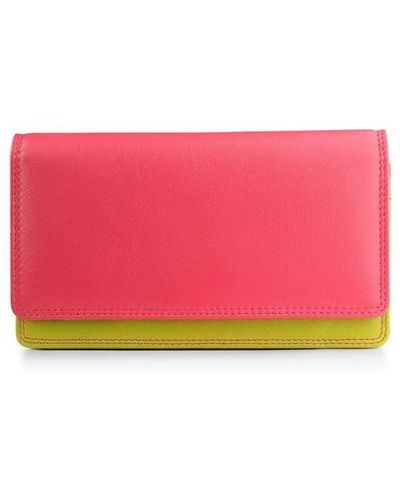 Primehide London Collection Leather Matinee Purse - Pink