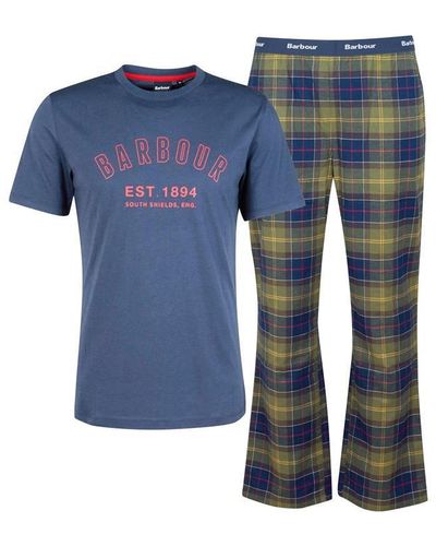 Barbour Leo Pyjama Set - Blue