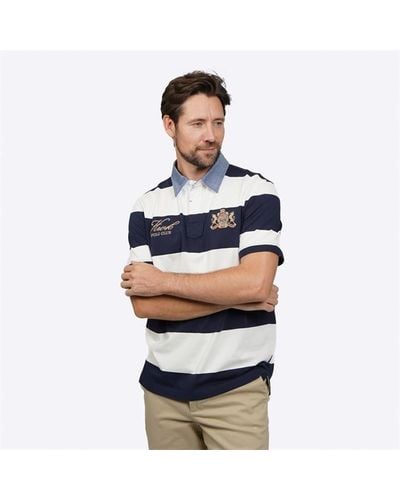 Howick Short Sleeve Rugby Shirt - Blue