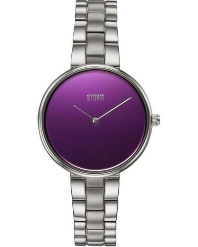 Storm Steel Fashion Analogue Quartz Watch - Purple