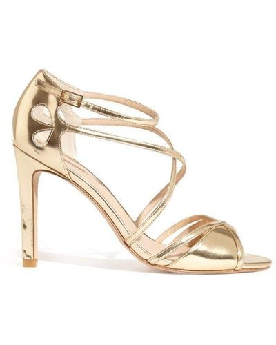 Phase Eight Pippa Leather Sandals - Metallic