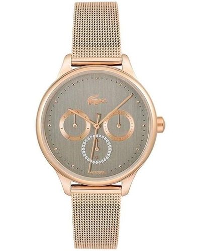 Lacoste Plated Stainless Steel Fashion Analogue Watch - Metallic