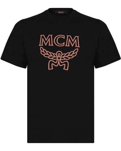 MCM Classic Logo T Shirt - Black
