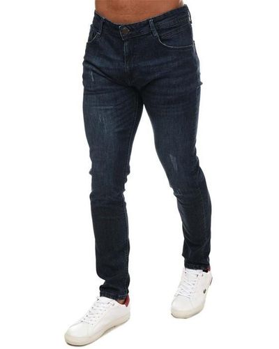 Duck and Cover Tranfold Slim Fit Jeans - Blue